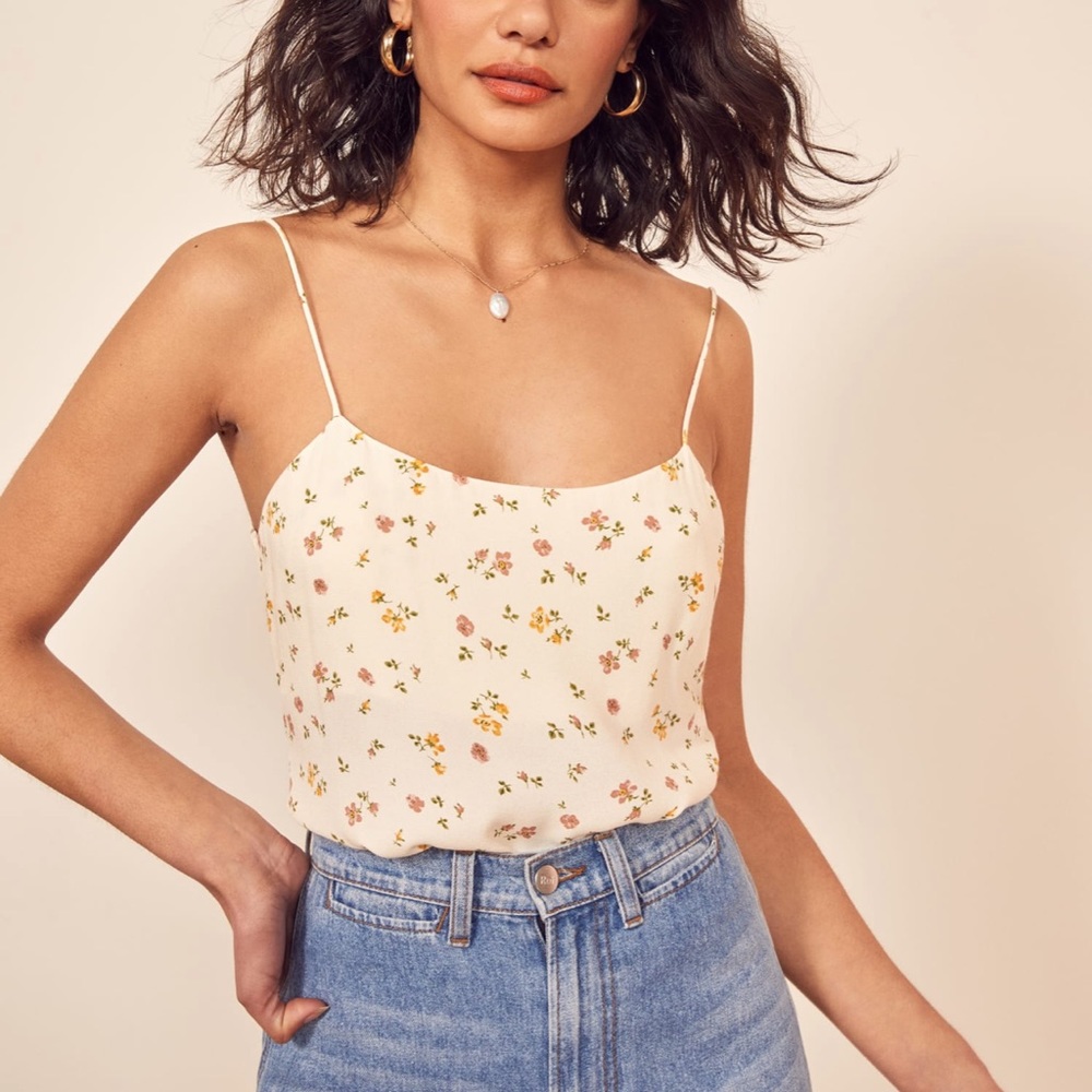 Reformation Atticus Tank Top in Bellagio Print Size Small NWOT